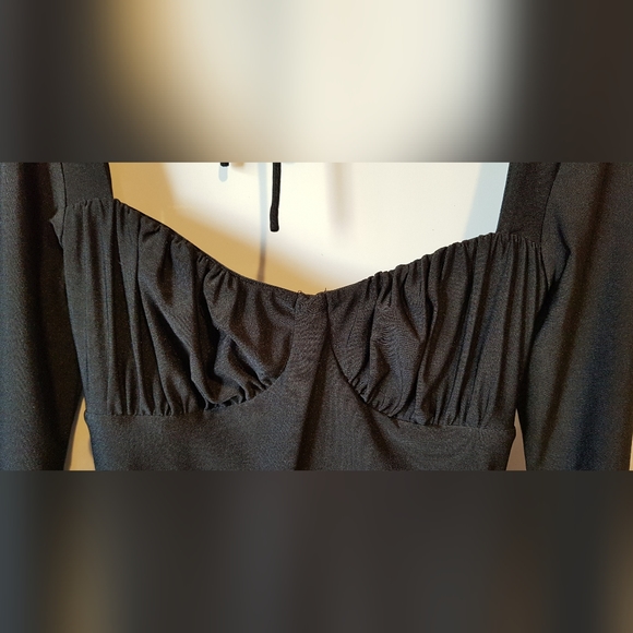 Tiger Mist black Ismay ruched dress - Picture 8 of 13